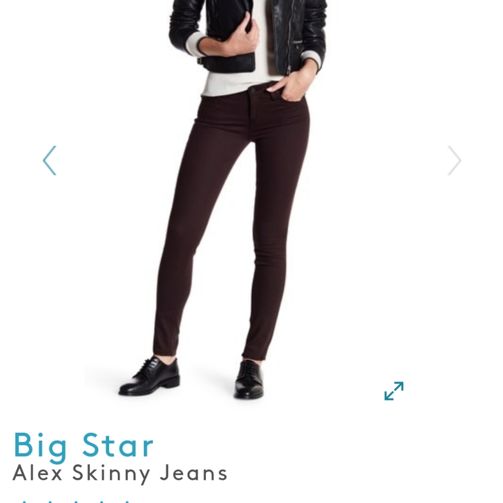 New! Big Star 'Alex' Skinny Ankle Jeans